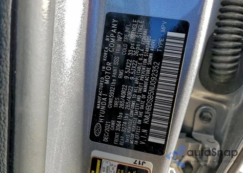 2022 Genesis Gv80 Base from USA, damaged, VIN KMUHBDSB5NU092352